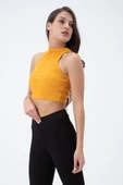 Kadın Kaşkorse Crop Atlet  Sarı thumbnail 2