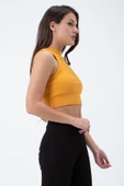 Kadın Kaşkorse Crop Atlet  Sarı thumbnail 3
