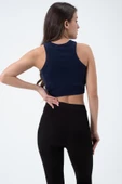 Kadın Kaşkorse Crop Atlet   İndigo thumbnail 4