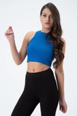 Kadın Kaşkorse Crop Atlet   Saks thumbnail 1