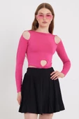 Kadın Allegro Crop  Pembe thumbnail 1