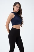 Kadın Kaşkorse Crop Atlet   İndigo thumbnail 2