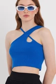 Kadın Askılı Crop Kaşkorse   Saks thumbnail 2