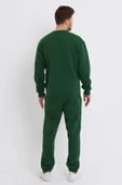 Erkek Fermuar Detaylı Sweatshirt Yeşil thumbnail 5