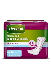 Depend Kadın Mesane Pedi Normal 6'lı 12 Paket thumbnail 2