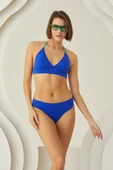 Saks Mavi Nia Üçgen Tek Üst Bikini thumbnail 1