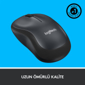Logitech M220 Sessiz Kompakt Kablosuz Mouse - Siyah thumbnail 5