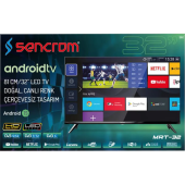 Sencrom 32" 81 Ekran Android LED TV Android 13 thumbnail 1