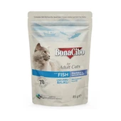 BonaCibo Pouch Balıklı Kedi Konservesi 85 gr thumbnail 1