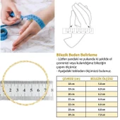 Altın Kaplama Simli Model Bilezik 2 cm BLZ-3036 thumbnail 7
