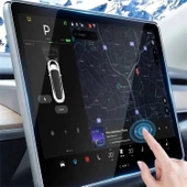 Tesla Model Y Araç Multimedya Temperli Cam Ekran Koruyucu thumbnail 6