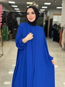 Hülya Abaya Takım Saks Mavisi thumbnail 2