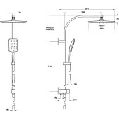 Vitra Artema Shine Square A45699 Duş Kolonu thumbnail 2