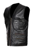 Erkek Deri Avcı Yelek thumbnail 12