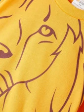 Galatasaray Orijinal Aslan Baskılı Sarı Sweat thumbnail 3