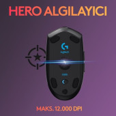 Logitech G305 Lightspeed 910-005283 Siyah Optik Wireless Oyuncu Mouse thumbnail 3
