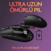 Logitech G305 Lightspeed 910-005283 Siyah Optik Wireless Oyuncu Mouse thumbnail 4