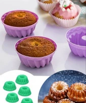 Muffin Kek Kalıbı Silikon 6 Adet thumbnail 4