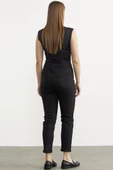 Likralı Fit Mom Jean - Siyah thumbnail 6