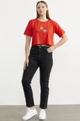 Straight Comfort Fit Jean Pantolon - Antrasit thumbnail 2