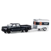 Greenlight 1/64 2023 Ram 2500 With Small Cargo Trailer Model Araba thumbnail 1
