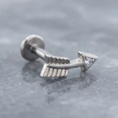 316L Çelik Ok Şekilli Piercing PRC-175 thumbnail 1
