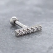 316L Çelik Zirkon Taşlı Piercing PRC-178 thumbnail 1