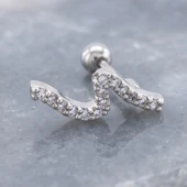316L Çelik Zirkon Taşlı Piercing PRC-181 thumbnail 1