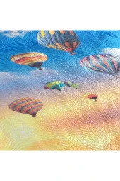 Balloon Baskılı Kapitoneli Tek Kişilik Yatak Örtüsü thumbnail 3