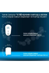 Fomy Köpük Sabun Beyaz Dispenser 900 ml thumbnail 3