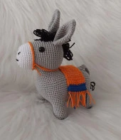 Sevimli Sıpa Amigurumi Organik Oyuncak thumbnail 3