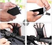 Esnek Silikon Örümcek Bisiklet Telefon Tutucu thumbnail 3