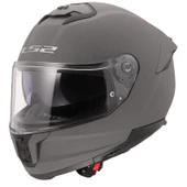 LS2 Stream 2 Mat Concrete Fullface Motosiklet Kaskı thumbnail 1
