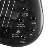 CORT B4 ELEMENT FL OPTB BAS GİTAR, 4 TELLİ, PERDESİZ,OPEN PORE TRANS BLACK thumbnail 3