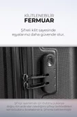 Polo&Sky Elmas Model Siyah Renk 3'lü Valiz Bavul Seti thumbnail 3