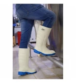 POLLYBOOT BEYAZ/MAVİ PU ÇİZME NO:43 thumbnail 2