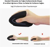 Alfalink Kablosuz Ergonomik Dikey Mouse 1600 DPI thumbnail 5