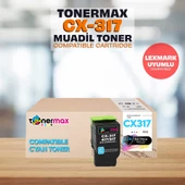 Lexmark CX317dn Muadil Toner - Mavi thumbnail 1
