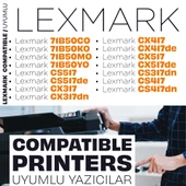 Lexmark CX317dn Muadil Toner - Mavi thumbnail 2