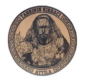 Tanrının Kırbacı Attila - Deri Peç - Arma - Leather Patch thumbnail 1
