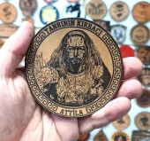 Tanrının Kırbacı Attila - Deri Peç - Arma - Leather Patch thumbnail 3