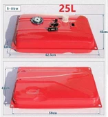 Benzinli Jenerator Yakıt Deposu 25 Lt thumbnail 2