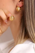 Biendes Çelik Küpe Gold1 - 18344.1815. thumbnail 2