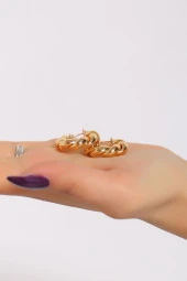 Sarmal Küpe Gold - 17229.1806. thumbnail 2