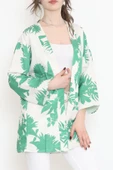 Desenli Kimono Yeşil - 17725.1247. thumbnail 1