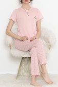 Düğmeli Pijama Takımı Pudra2 - 704.1287. thumbnail 1