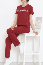 Jogger Eşofman Takımı Bordo - 16601.5238. thumbnail 2