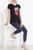 Ananas Pullu Bluz Siyah - 17125.599. thumbnail 2