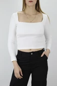 Kare Yaka Bluz Ekru - 121.345 thumbnail 2