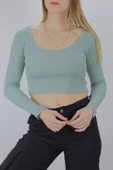 U Yaka Kaşkorse Bluz Mint - 138.950 thumbnail 3